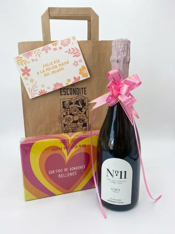 Bolsa Regalo Cava y Chocolates Cacao Gourmet
