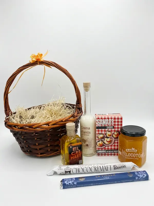 Cesta Regalo Cremaet Valenciano y Dulces Artesanales
