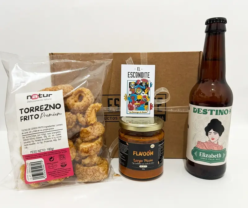 Pack Regalo Cerveza IPA y Snacks Crujientes
