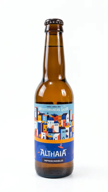 Cerveza Artesanal Rubia Althaia Mediterranean Lager 33cl